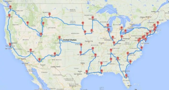 Maps roadtrip randy trips olson scientist destinations countryliving mapped maintenance freight timeline pricing